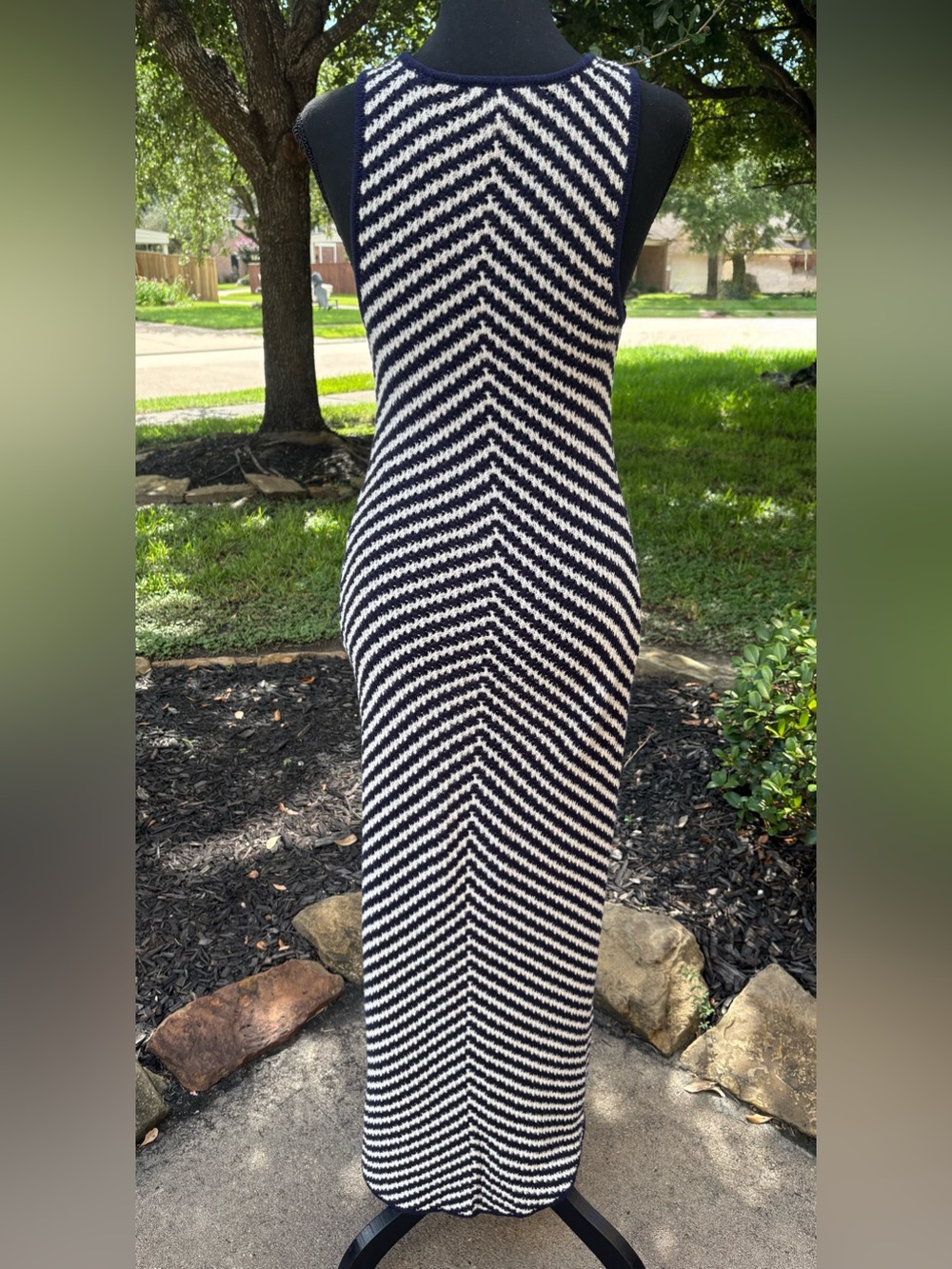 House of Harlow 1960 Blue & White Maxi Dress - Picture 4 of 8